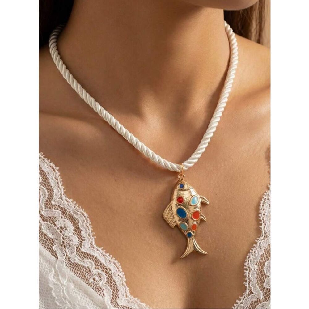 Gold FishâPendant Necklace A1664